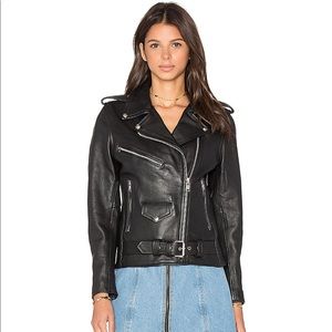 Revolve x understated leather Moto jacket